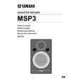 YAMAHA MSP3 Owners Manual YAMAHA MSP3 Owners Manual