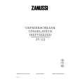 ZANUSSI ZV112 Owners Manual ZANUSSI ZV112 Owners Manual