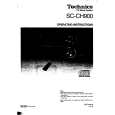 TECHNICS SCCH900 Owners Manual TECHNICS SCCH900 Owners Manual