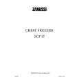 ZANUSSI ZCF37 Owners Manual ZANUSSI ZCF37 Owners Manual