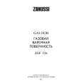ZANUSSI ZGF326ICX Owners Manual ZANUSSI ZGF326ICX Owners Manual