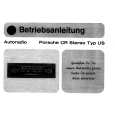 BLAUPUNKT PORSCHE CR STEREO Owners Manual BLAUPUNKT PORSCHE CR STEREO Owners Manual