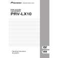 PIONEER PRV-LX10/WK/RB Owners Manual PIONEER PRV-LX10/WK/RB Owners Manual