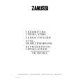 ZANUSSI ZR220/100N Owners Manual ZANUSSI ZR220/100N Owners Manual