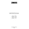 ZANUSSI ZGG756ALU Owners Manual ZANUSSI ZGG756ALU Owners Manual