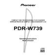 PIONEER PDR-W739/NYXJ Owners Manual PIONEER PDR-W739/NYXJ Owners Manual