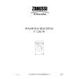 ZANUSSI F1203W Owners Manual ZANUSSI F1203W Owners Manual