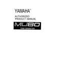 YAMAHA MU80 Owners Manual YAMAHA MU80 Owners Manual
