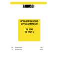 ZANUSSI DE6545 Owners Manual ZANUSSI DE6545 Owners Manual