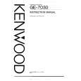 KENWOOD GE7030 Owners Manual KENWOOD GE7030 Owners Manual