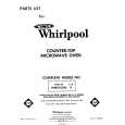 WHIRLPOOL MW8100XL0 Parts Catalog WHIRLPOOL MW8100XL0 Parts Catalog