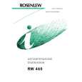 ROSENLEW RW460 Owners Manual ROSENLEW RW460 Owners Manual