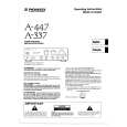 PIONEER A-337 Owners Manual PIONEER A-337 Owners Manual