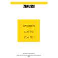 ZANUSSI ZGG752ALU Owners Manual ZANUSSI ZGG752ALU Owners Manual
