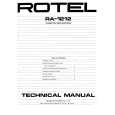 ROTEL RA-1212 Service Manual ROTEL RA-1212 Service Manual