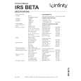INFINITY IRSBETA Service Manual INFINITY IRSBETA Service Manual