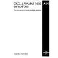 AEG LAV6450 Owners Manual AEG LAV6450 Owners Manual