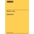 ZANUSSI ZOB666QN Owners Manual ZANUSSI ZOB666QN Owners Manual