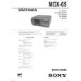 SONY MDX65 Owners Manual SONY MDX65 Owners Manual