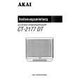 AKAI CT-2177DT Owners Manual AKAI CT-2177DT Owners Manual