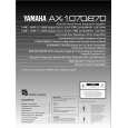 YAMAHA AX-870 Owners Manual YAMAHA AX-870 Owners Manual