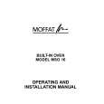 MOFFAT MSO16B Owners Manual MOFFAT MSO16B Owners Manual