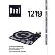 DUAL 1219 Manual de Usuario DUAL 1219 Manual de Usuario
