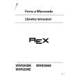 REX-ELECTROLUX MW926ME LOT1 Owners Manual REX-ELECTROLUX MW926ME LOT1 Owners Manual